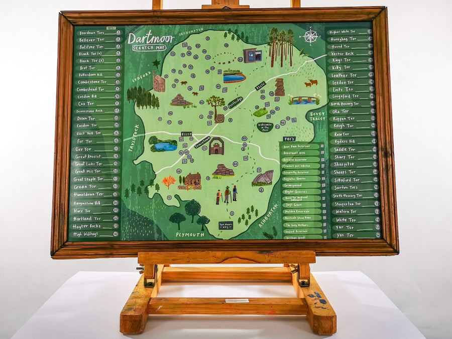 Dartmoor Scratch Map