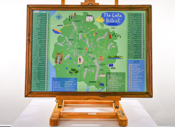Lake District Scratch Map