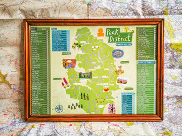 Peak District Scratch Map